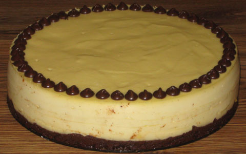 Chocolate Chip Cookie Dough Cheesecake—Prototype 3 (whole)