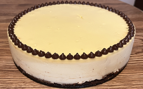 Chocolate Chip Cookie Dough Cheesecake&mdash;Prototype 6 (whole)