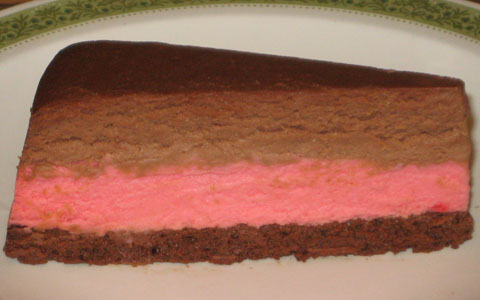 Chocolate Cherry Cheesecake—Prototype 3 (slice)