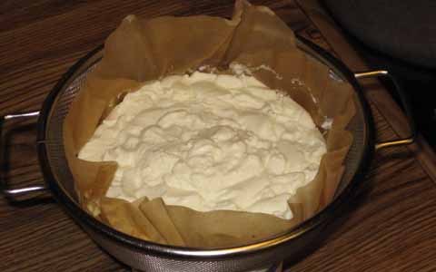 Yogurt cheese! (click here for more detailed photo)