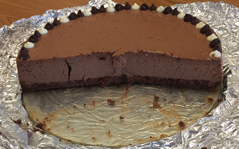 Chocolate Cheesecake—Prototype 21 (sliced)