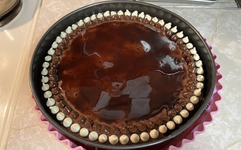 Chocolate Cheesecake—Prototype 26 (drizzle spread out)