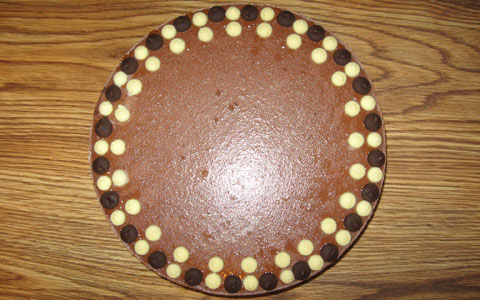 Chocolate Cheesecake—Prototype 15 (top view)