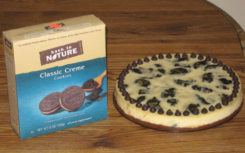 Cookies+Creme Cheesecake—Prototype 6 (with Back To Nature Classic Creme Cookies)