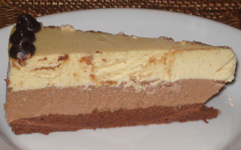 Chocolate Peanut Butter Cheesecake—Prototype 6 (sliced)