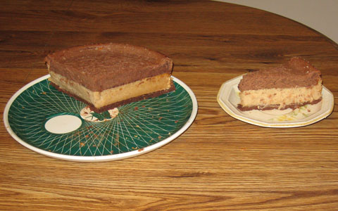 Chocolate Peanut Butter Cheesecake—Prototype 1