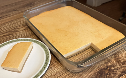 Eggnog Cheesecake—Prototype 30 (with slice)