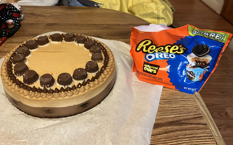 Cookies+Creme / Chocolate Peanut Butter Cheesecake—Prototype 2