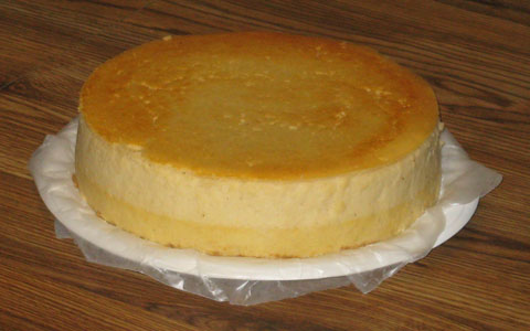 Eggnog Pumpkin Cheesecake—Prototype 1 (whole)